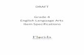Grade 4 Item Specifications - FSA Portal€¦ ·  · 2017-12-27Grade 4 English Language Arts Item Specifications ... settings and events that are interesting to students and are