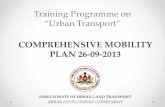 COMPREHENSIVE MOBILITY PLAN 26-09-2013 mobility plan 26-09-2013 ... raichur hospet, bellary dist. chitradurga tumkur davangere shimoga udupi bangalore cities with population > 2.0