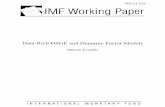 Data-Rich DSGE and Dynamic Factor Models - IMF · Data-Rich DSGE and Dynamic Factor Models ... Ed Herbst, Dirk Krueger, Leonardo Melosi, Emanuel Moench ... are widely used for empirical