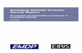Emerging Markets Investor Survey Report - Vigeo Eiris publications/emdpinvestorsurveyjune09.pdf · Emerging Markets Investor Survey Report: ... social and corporate governance criteria