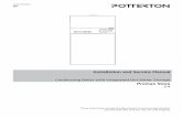 Installation and Service Manual - potterton.co.uk · Appliance Directive 90/396/EEC. ... data shown relevant to all models 90 litre 115 litre 150 litre ... (Practical maximum assuming