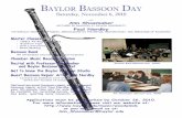 Ba y l o r Ba s s o o n Da y y l o r Ba s s o o n Da y Saturday, November 6, 2010 with Ann Shoemaker lecturer in BASSoon At BAylor univerSity Paul nordby nAtionAlly known crAftSmAn,