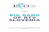 ECCO FEATURING THE BIG BAND OF RTV SLOVENIA - … · ECCO FEATURING THE BIG BAND OF RTV ... Tom Harrell, Judy Niemack, Fred Hersch, ... featuring solos by tenor sax, trumpet and guitar,