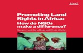 PromotingLand RightsinAfrica - UCL · Nazneen Kanji,Carla Braga and Winnie Mitullah How do NGOs make a difference? PromotingLand RightsinAfrica: