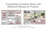 Translating Complex Ideas into Effective Research … · Translating Complex Ideas into Effective Research Posters h DU WRITING PROGRAM 2016 BRAD BENZ ⃝ S ARAH HART MICKE ⃝ H