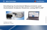 Developing Customized Measurements and Automated Analysis ... · Developing Customized Measurements and Automated Analysis Routines using MATLAB ... serial devices MATLAB ... analysis
