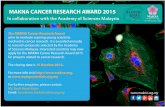 MAKNA CANCER RESEARCH AWARD 2015 - … MAKNA Cancer Research Award aims to motivate aspiring young scientists involved in cancer research. It is awarded annually to research proposals
