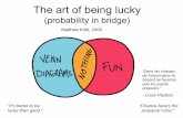 The Art of Being Lucky (probability in bridge) art of being lucky (probability in bridge) Matthew Kidd, 2009 ... (2 x 13 – 5). • Total ... ♥xxx (both onside)