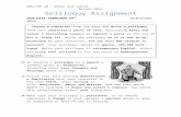 uhillenglish.wikispaces.comand+Juliet... · Web viewapprox. 250-300 word, typed. Write your soliloquy in . contemporary English, ... attitude and personality of their character. -
