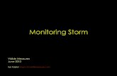 Monitoring Storm - Meetupfiles.meetup.com/5809742/storm monitoring.pdf ·  · 2013-06-13Monitoring Storm Visible Measures ... • Debugging • Detect JVM issues (memory, GC) ...