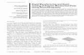 Rapid Manufacturing and Rapid Tooling of Rapid ... · Rapid Manufacturing and Rapid Tooling of ... standard organization ISO 286-2 (1988). Material and Methods The small parts evaluated