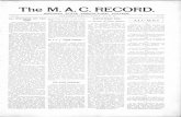 The M.A.C. RECORD. - Michigan State Universityspartanhistory.kora.matrix.msu.edu/files/1/4/1-4-BFE-54-19110530sm.pdf · Expeuscs h;lvc hCl:lI kept down, however, ... Look ),1 r. Brc\\er's