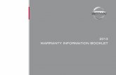 2013 WARRANTY INFORMATION BOOKLET - Owner … Information Booklet & 2013 Nissan OWNER’S MANUAL”for important information con-cerning consumer rights in your state. 4 NISSAN’S