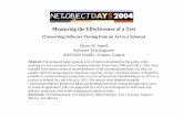 Measuring the Effectiveness of a Test - Ulm · Measuring the Effectiveness of a Test (Converting Software Testing from an Art to a Science) Harry M. Sneed ... •Test case reusability