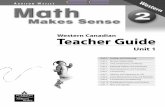Western Canadian Teacher Guide - SD67 (Okanagan Skaha)€¦ · Addison Wesley Math Makes Sense 2prior to publication.Their feedback and constructive recommendations have been most