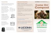 Compost Bins Advanced Composting - soiltest.uconn.edu · Why Compost? Composting is a simple and inexpensive way of disposing of most plant scraps, including grass clippings, food