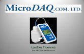 LOGTAG TRAINING - Data Loggers for Recording … · can give you time to plug in the sensor cable before the logger starts recording data. ... • *Time/Temp data shown in images