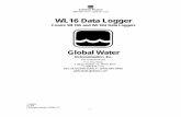 WL16 Data Logger - YSI Library/Documents/Manuals... · Congratulations on your purchase of a Global Water WL16 Data Logger. ... Optional Temp: Smaller of 0.5°F ... This data logger