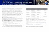 Windows Server 2012 R2 Licensing Datasheet - IT Solutions€¦ · Windows Server 2012 R2 Licensing Datasheet Product overview Windows Server 2012 R2 captures Microsoft’s experience