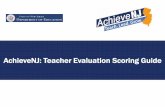 AchieveNJ: Teacher Evaluation Scoring Guide · AchieveNJ: Teacher Evaluation Scoring Guide. 2 Overview ... Student Growth Percentile (mSGP) Based on state assessment performance.