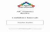 AP Statistics Review Confidence Intervals - Beth Website/Statistics/CI practice.pdf · AP* Statistics Review Confidence Intervals ... Confidence Intervals Page 3 of 23 ... realistic