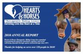 hearts annual 2010 - Hearts & Horses Therapeutic Riding … · Bill & Elizabeth Markham ... Oleo Acres Farrier Supply ... Estes Park, Greeley, Evans, Kersey, Mead, Milliken, Longmont,
