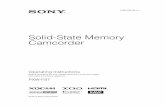 Solid-State Memory Camcorderzsyst.com/wp-content/uploads/2014/11/Sony-PXW-FS7-Manual-11031… · Solid-State Memory Camcorder Operating Instructions Before operating the unit, please