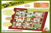 Merry Grinchmas Panel Quilt - Fat Quarter Shop€¢Use the template on page 6 or draw out a postage stamp look on the back of each block background. To use the template draw vertical