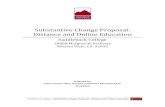 Substantive Change Proposal: Distance and Online … · Substantive Change Proposal: Distance and Online Education ... D. Courses that Meet CSU System Transfer Requirements ... Substantive