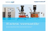 Extra versatile - SOMATCO · Extra versatile. 2 New Brunswick’s ... Sparger Standard: Ring Sparger Optional: Microsparger Inlet Filter 0.2 µm Absolute filter N 2 Gas For calibration