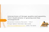 Interactions of forage quality and quantity, their ...notill.okstate.edu/presentations/2016-presentation/2016Rocateli... · Interactions of forage quality and quantity, their implications