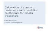 Calculation of standard deviations and correlation ... · Calculation of standard deviations and correlation coefficients for bipolar transistors Klaus-Willi Pieper Infineon Technologies