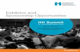 Exhibitor and Sponsorship Opportunities - IHI Home … and Sponsorship Opportunities ihi.org/Summit ... Pre-Show List (sent 2 weeks prior) ... exhibitors will wear the lanyards throughout