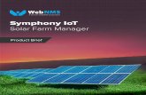 Symphony IoT - WebNMS · x n *Ausgrid data from 8000 solar PV systems shows that approximately 51.8% are not performing to capacity. ... Symphony Solar Farm Manager Highly scalable