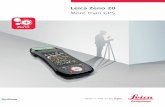 Leica Zeno 20 - GEFOS · Leica Zeno 20 does so much more The Leica Zeno 20 is so much more than just GPS – it is a fusion of great technologies. Powerful and …
