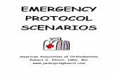 EMERGENCY PROTOCOL SCENARIOS - AAO · EMERGENCY PROTOCOL SCENARIOS American Association of Orthodontists Robert D. Elliott, DMD, MS