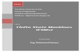 Eng. Mohammed Samara - site.iugaza.edu.pssite.iugaza.edu.ps/msamara/files/ECOM4111_Lab8.pdf · Eng. Mohammed Samara Fall 2011. ... The Finite State Machine (FSM) is an abstraction