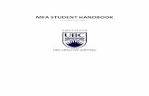 MFA Handbook 2017 - University of British Columbiacreativewriting.sites.olt.ubc.ca/files/2017/06/MFA-Handbook-2017.pdfContinuing Student Progress Reports ... Sample Schedules ... See