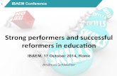 Strong'performers'and'successful' reformers'in… · Strong'performers'and'successful' reformers'in'educa3on' IBAEM, ... after acc 5 …but teaching ... This week I made bad guesses