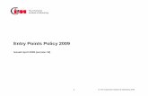 Entry Points Policy 2009 - College of Business · Entry Points Policy 2009 Issued April 2009 ... SPD4121 Marketing Strategy & Applications, ... (Retailing, Consumer Behaviour, International,