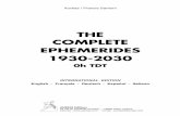 THE COMPLETE EPHEMERIDES 1930-2030 - aureas.org · Auréas / Francis Santoni THE COMPLETE EPHEMERIDES 1930-2030 0h TDT INTERNATIONAL EDITION English - Français - Deutsch - Español