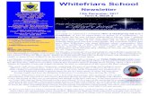 Whitefriars School 4 Week 9.pdf · Whitefriars School Newsletter 13th December, 2017 Term 4, ... staff from our three schools also formed a choir to delight all by singing “Mary’s