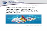 Internal Controls Over Local Purchases and … REPORT Internal Controls Over Local Purchases and Payments - Hartford, CT, Main Office Report Number FCS-FM-18-005 December 29, 2017HIGHLIGHTS