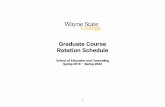 Graduate Course Rotation Schedule - Wayne State …. Diagnosis and Treatment Planning H H H H CSL 688 (2) Crisis Intervention O O O O O CSL 697 (3) Internship in Counseling H H H H