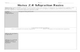 2.6 Notes Intro to Migration - WordPress.com · 10/2/2014 · have escaped from large cities and rural areas to move to medium-sized cities for ... Even new migrants migrate ... 2.6