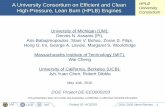 A University Consortium on Efficient and Clean High ... fileA University Consortium on Efficient and Clean High-Pressure, Lean Burn ... Task 1: System and FE ... Use CFR engine to