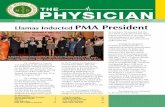 THE PHYSICIAN as the Most Outstanding Professional Organization given Llamas Inducted PMA President PHYSICIAN JUNE 2012 AN OFFICIAL PUBLICATION OF THE PHILIPPINE MEDICAL ASSOCIATiON