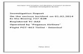 Investigation Report On the serious incident on 01.02.2014 ... · In this case the Georgian version is authentic. 3 Table of contents: ... The air-company “Pegasus Airlines” is