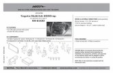INSTALLATION INSTRUCTIONS FOR PART 99-8300 2 Applications Table of Contents Pontiac Vibe 2003-2008 Scion FR-S 2013-up iQ 2012-up tC 2005-up xA 2004-2006 xB 2004-up xD 2008-up Subaru