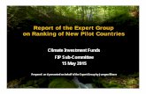 Report of the Expert Group on Ranking of New Pilot Countries ·  · 2015-10-01Report of the Expert Group on Ranking of New Pilot Countries. Expert Group 9 March ... Prepared on behalf